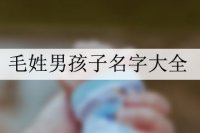 毛姓男孩子名字大全